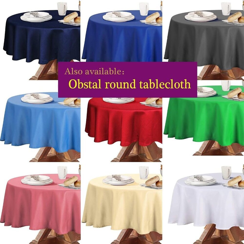 Luxury Navy Blue Table Cover - Water Resistant, 60 x 84 Inch for All Occasions - Picture 6 of 8